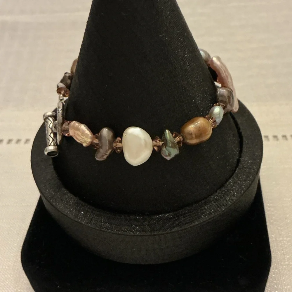 Baroque Pearl Beaded Bracelet